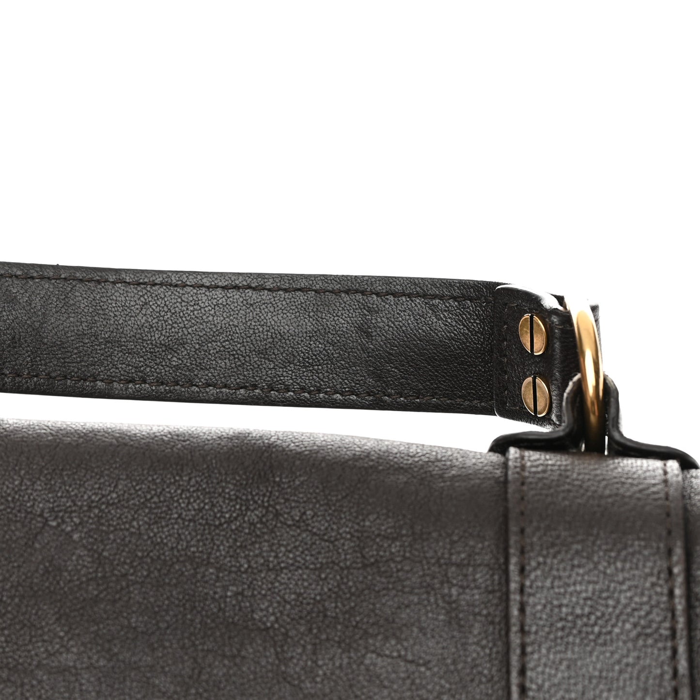 Lambskin Fringe Medium PS1 Satchel Dark Chocolate