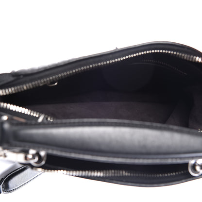 Fendi Shiny Nappa Trapuntata Small DotCom Click Top Handle Chain Satchel Black 6 of 13