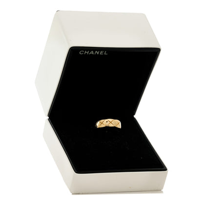 Chanel 18K Yellow Gold Small Coco Crush Ring 53 6.25 7 of 7