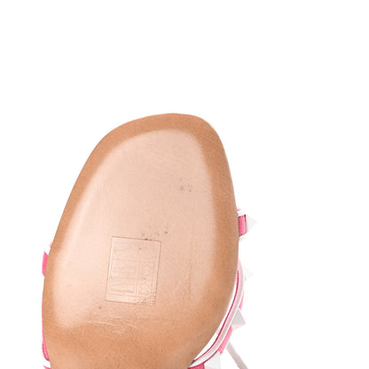 Valentino Garavani Suede Free Rockstud Ankle T-Strap 105mm Sandals 36.5 Shadow Pink White 9 of 9