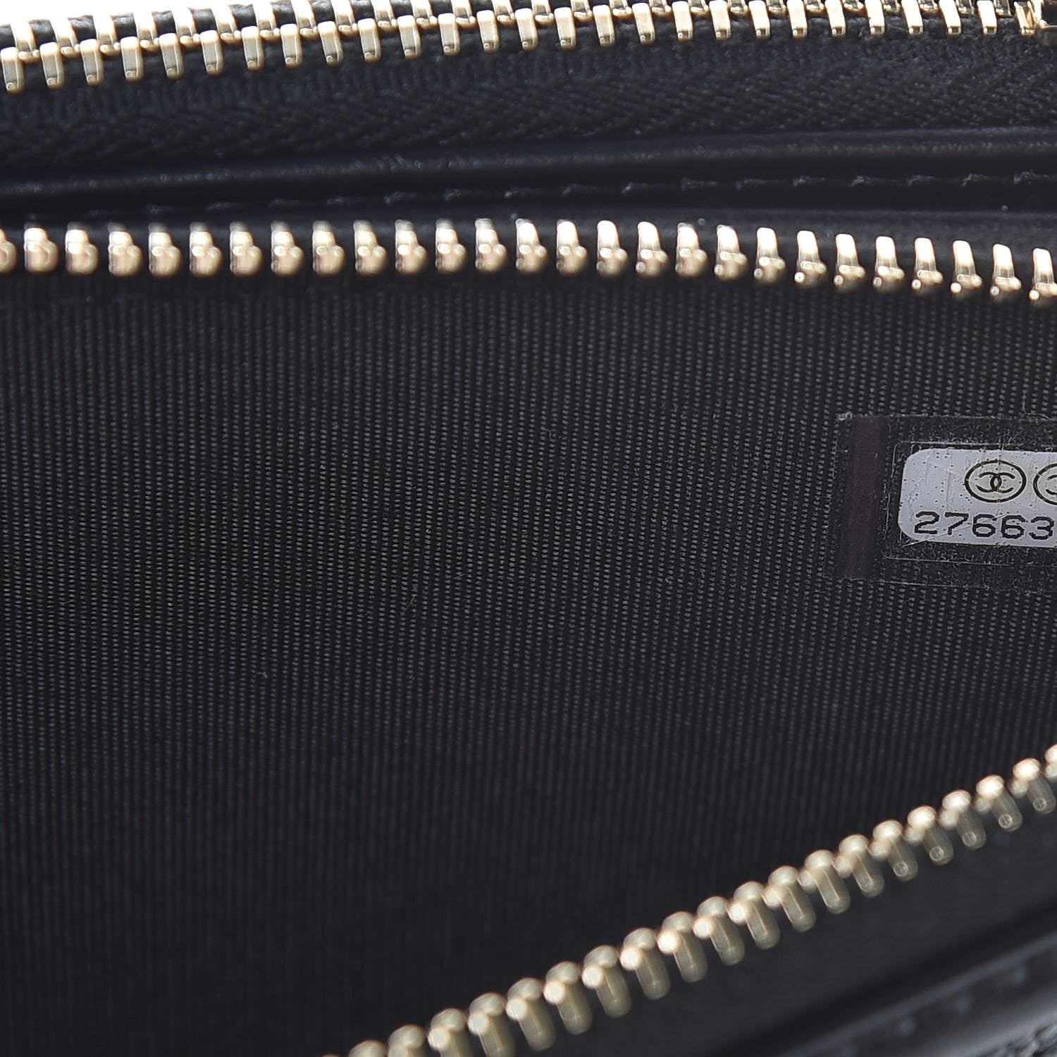 Chanel Caviar Quilted CC Filigree Clutch With Chain Black 8 of 9