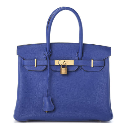Hermes Togo Birkin 30 Bleu Electrique 1 of 9