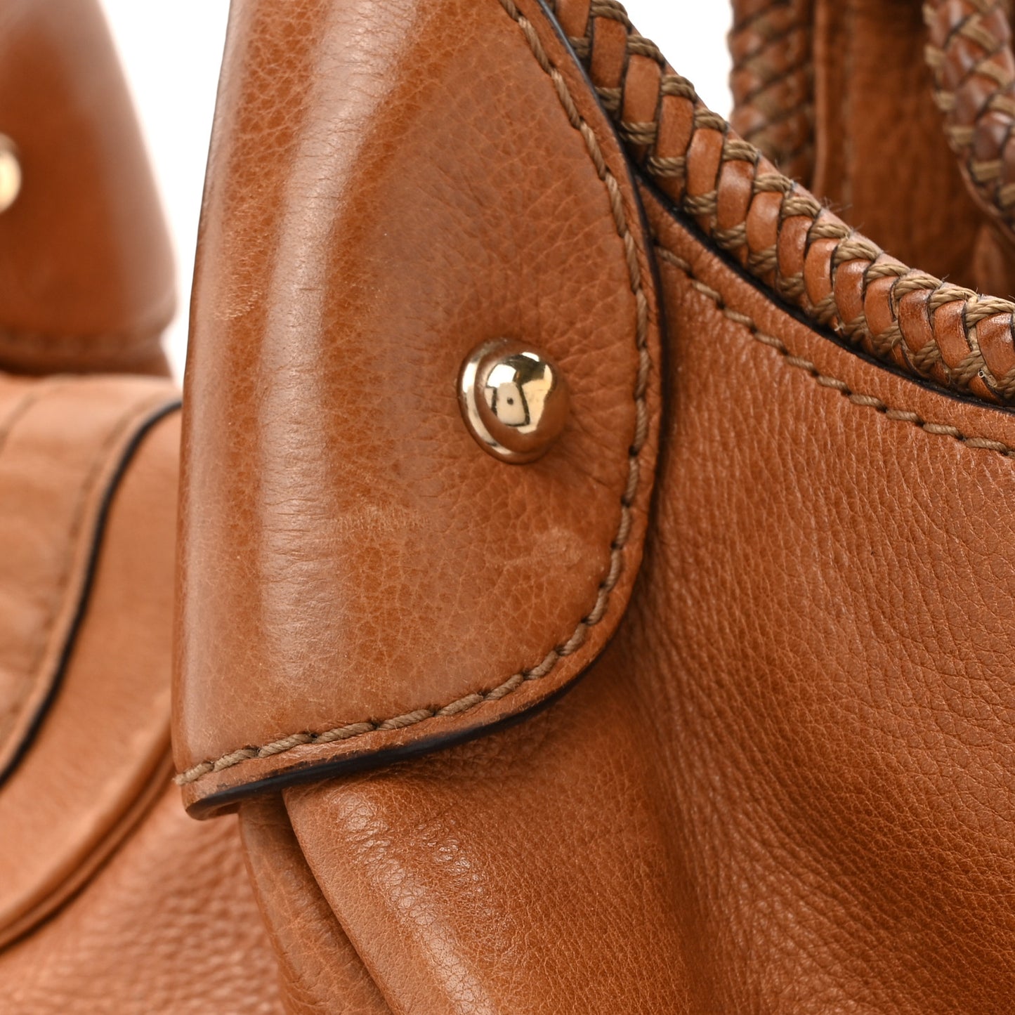 Pebbled Calfskin Medium Marrakech Shoulder Bag Camel