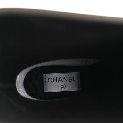 Chanel Caoutchouk CC High Boots 37 Khaki Black 6 of 9
