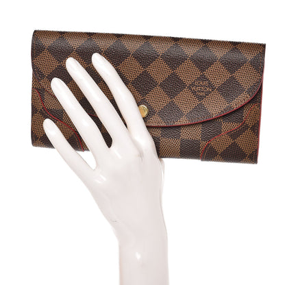 Louis Vuitton Damier Ebene Caissa Wallet Cherry 2 of 7