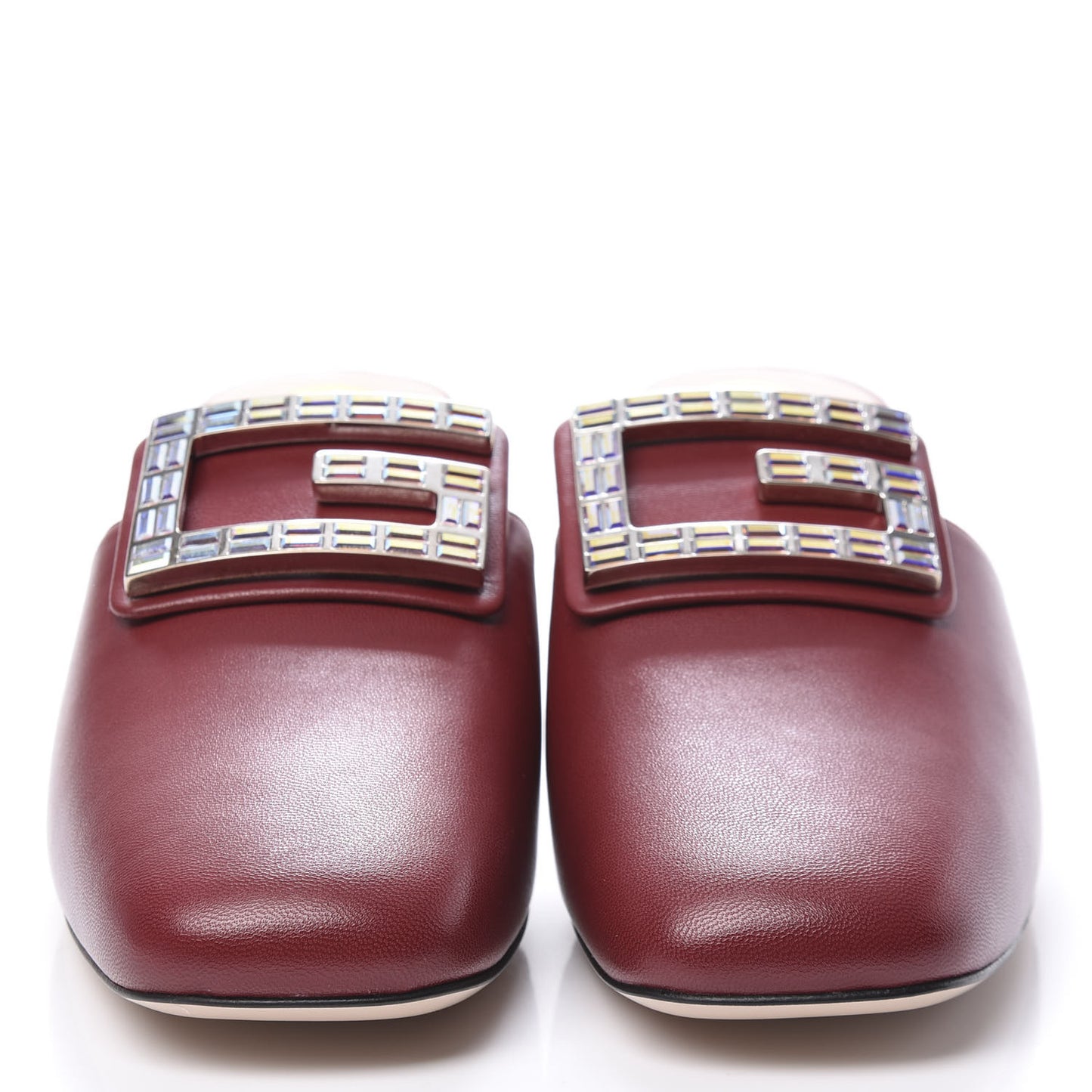 Malaga Kid Crystal Square G Madelyn Mules 39 Romantic Cerise