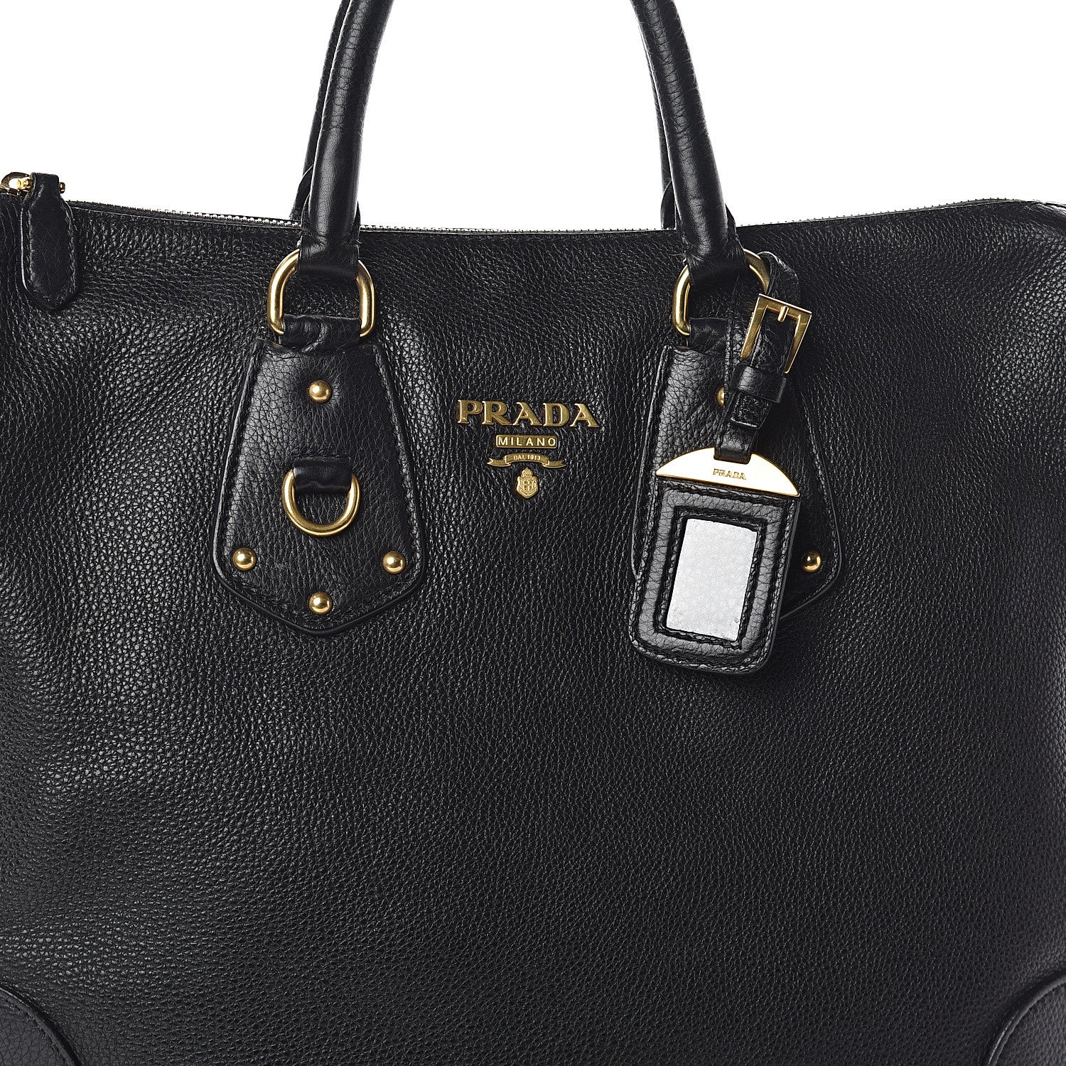 Prada Vitello Daino Hobo Black 6 of 8