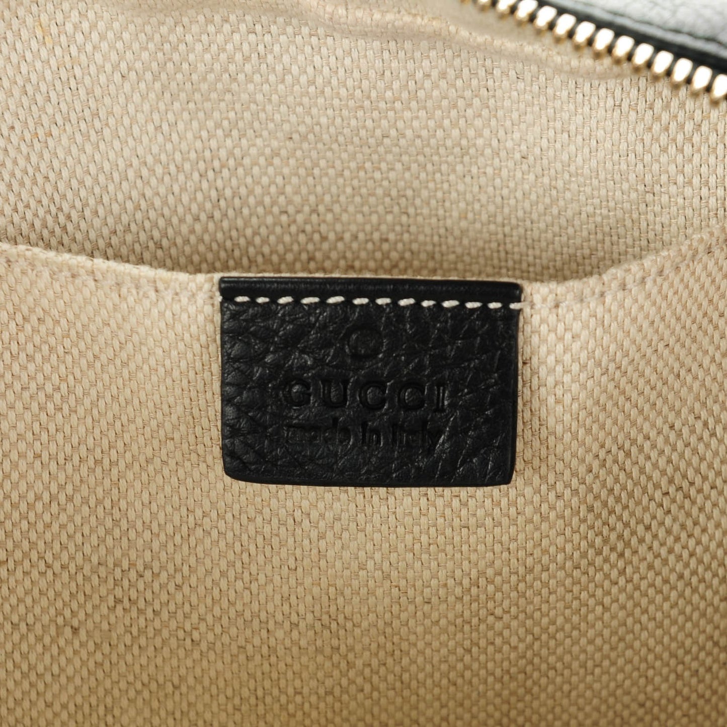 Pebbled Calfskin Small Soho Disco Bag Black