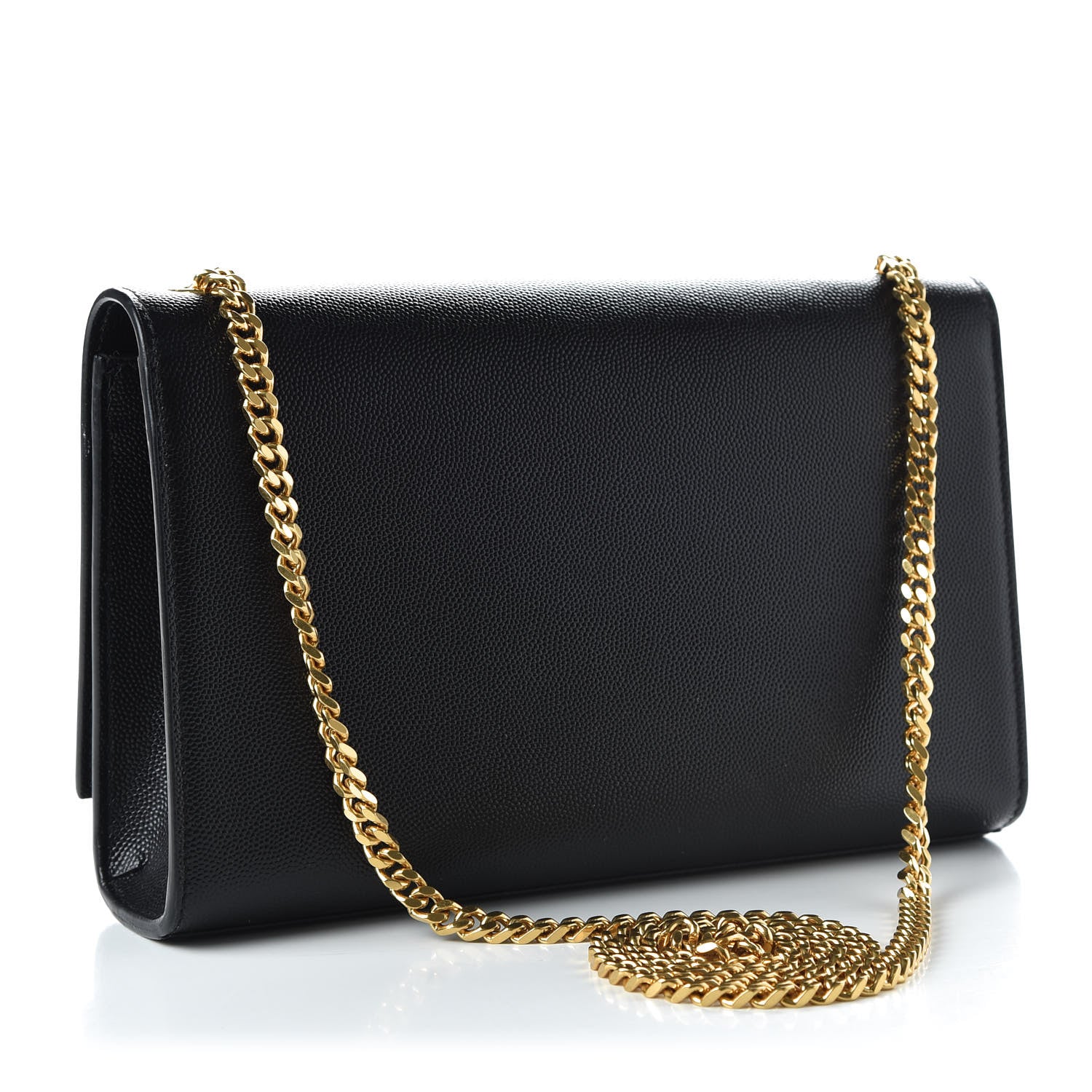Saint Laurent Grain De Poudre Medium Classic Monogram Kate Satchel Black 3 of 9