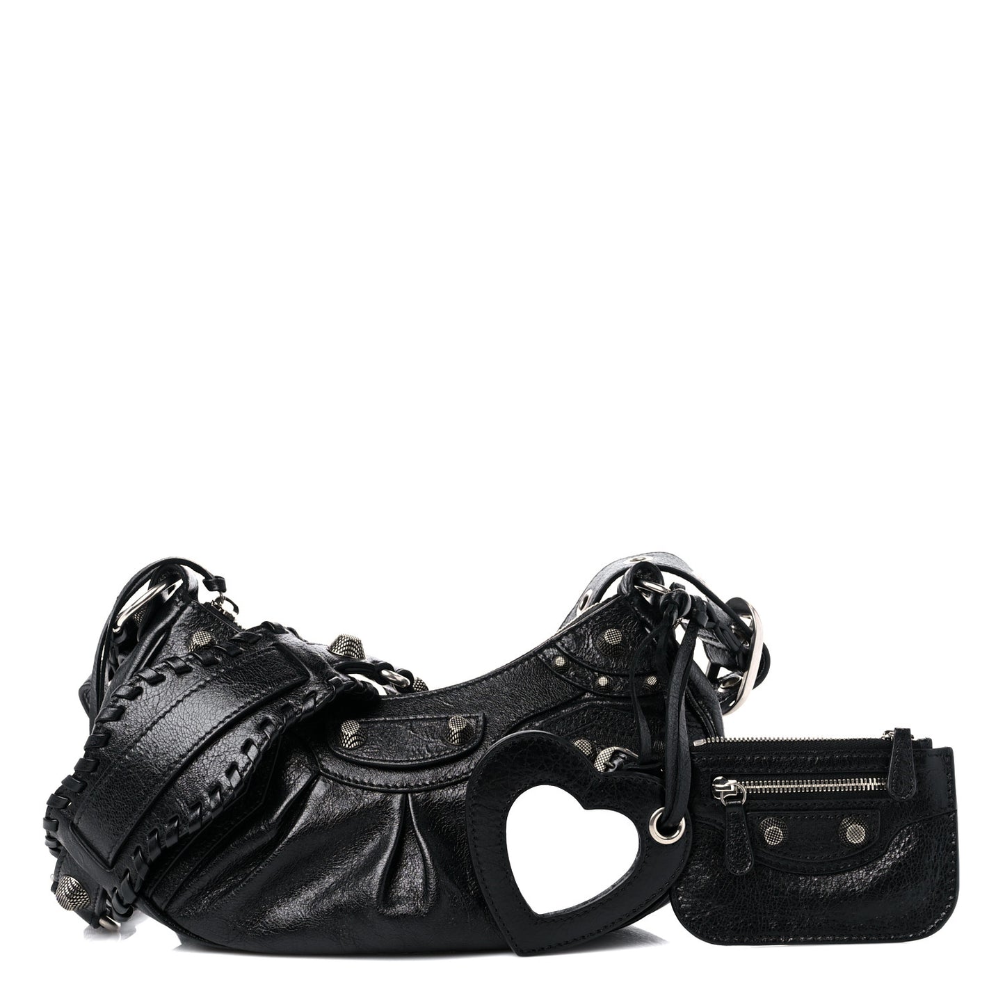 Agneau Arena Le Cagole Shoulder Bag XS Black