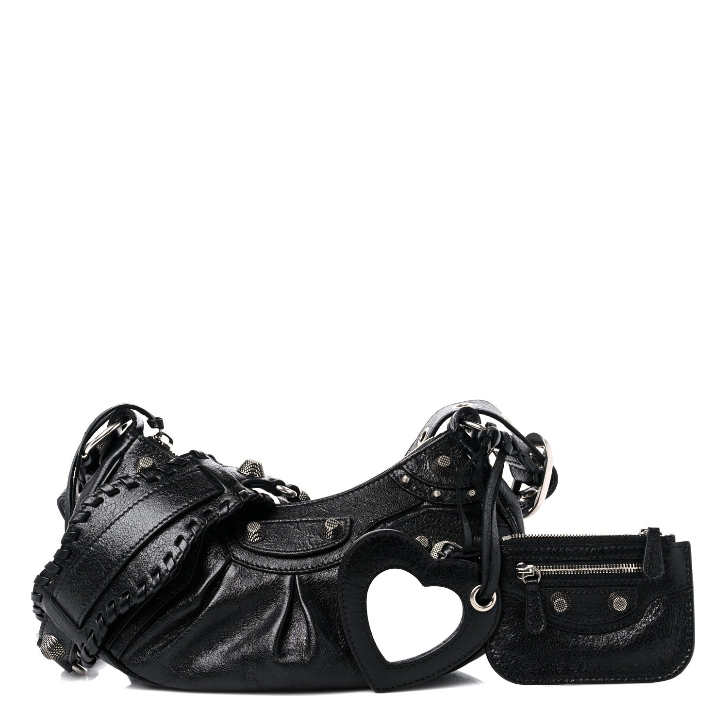 Balenciaga Agneau Arena Le Cagole Shoulder Bag XS Black 1 of 11