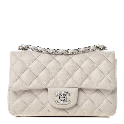 Chanel Caviar Quilted Mini Rectangular Flap Ivory 1 of 11