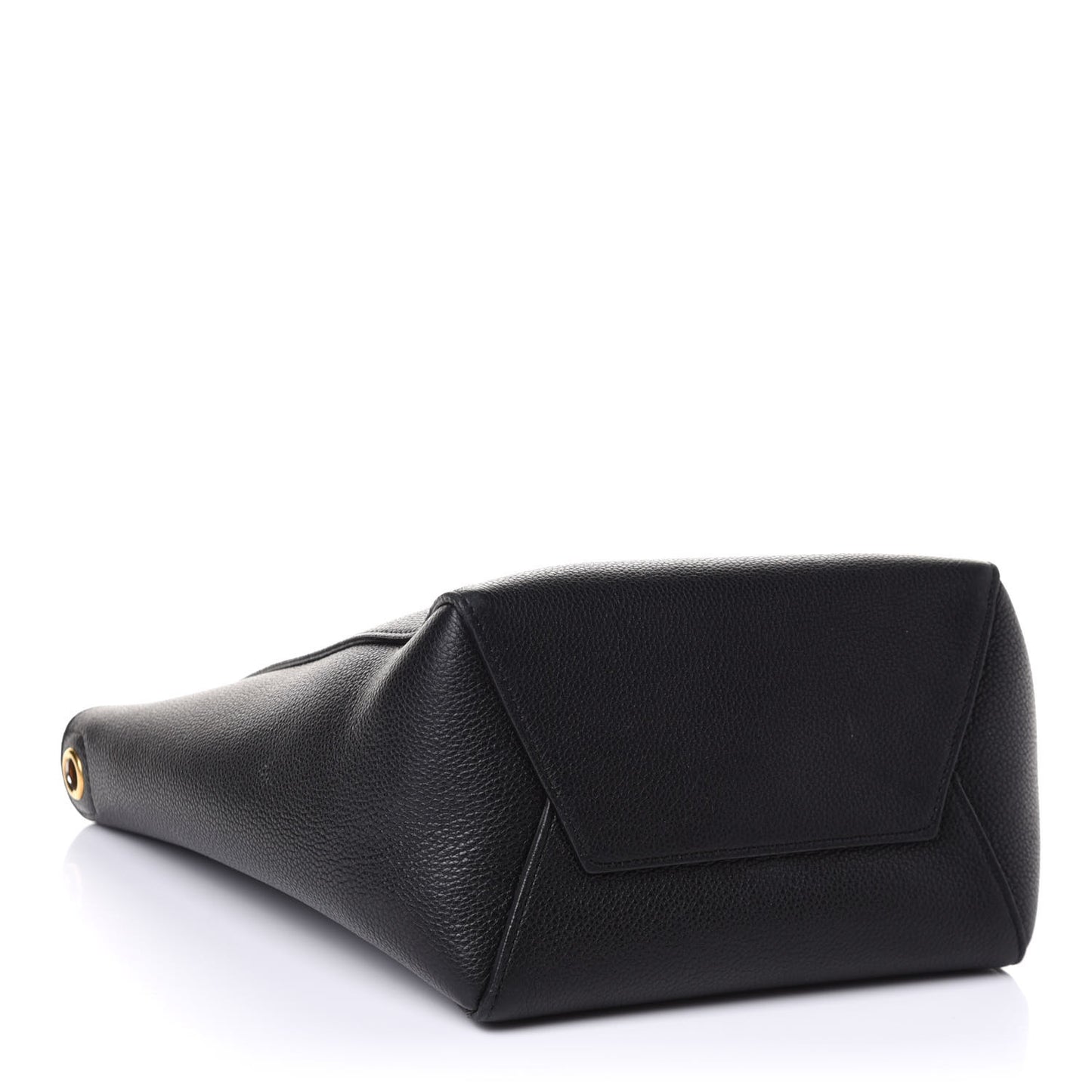 Soft Grained Calfskin Small Sangle Bucket Bag Black