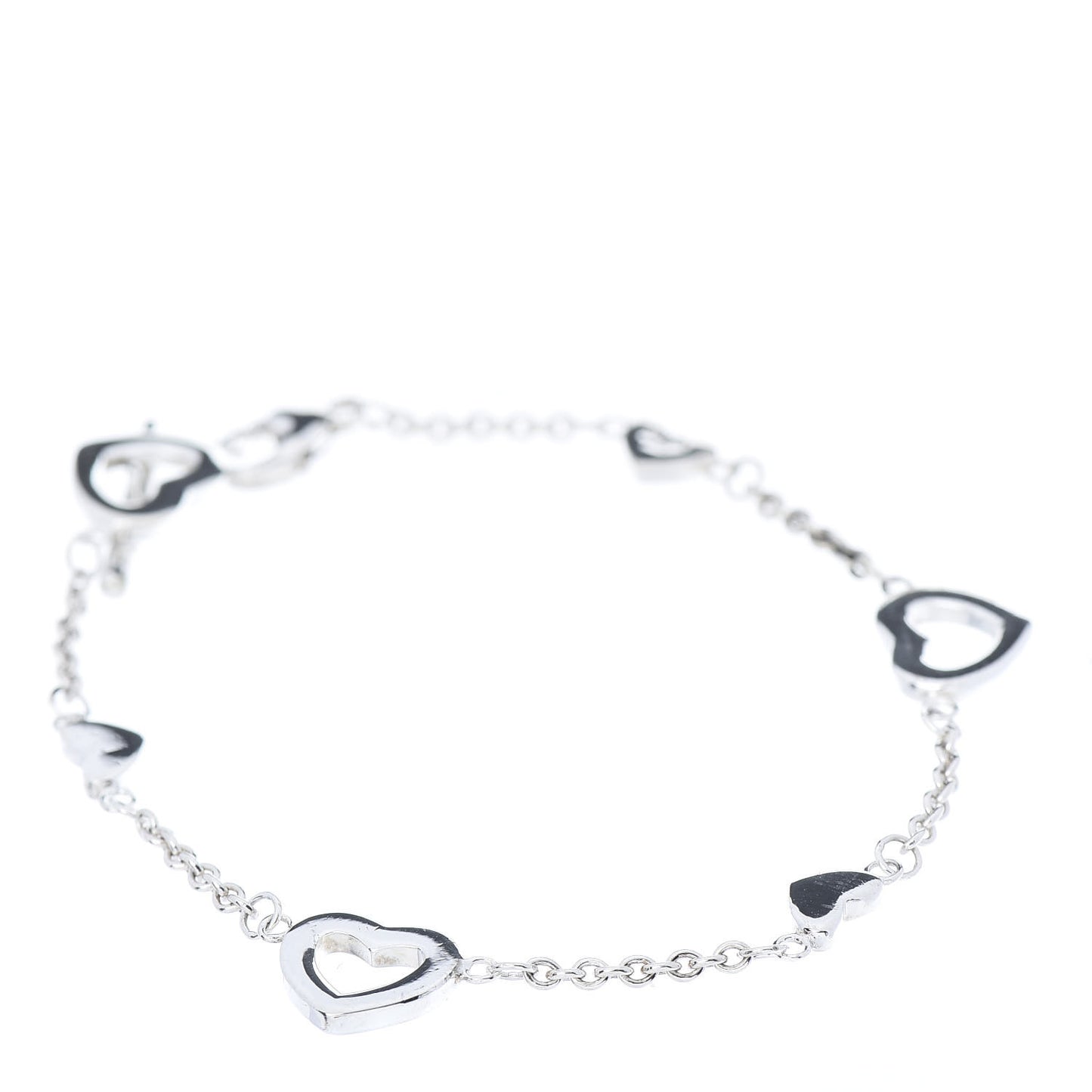 Sterling Silver Heart Toggle Bracelet