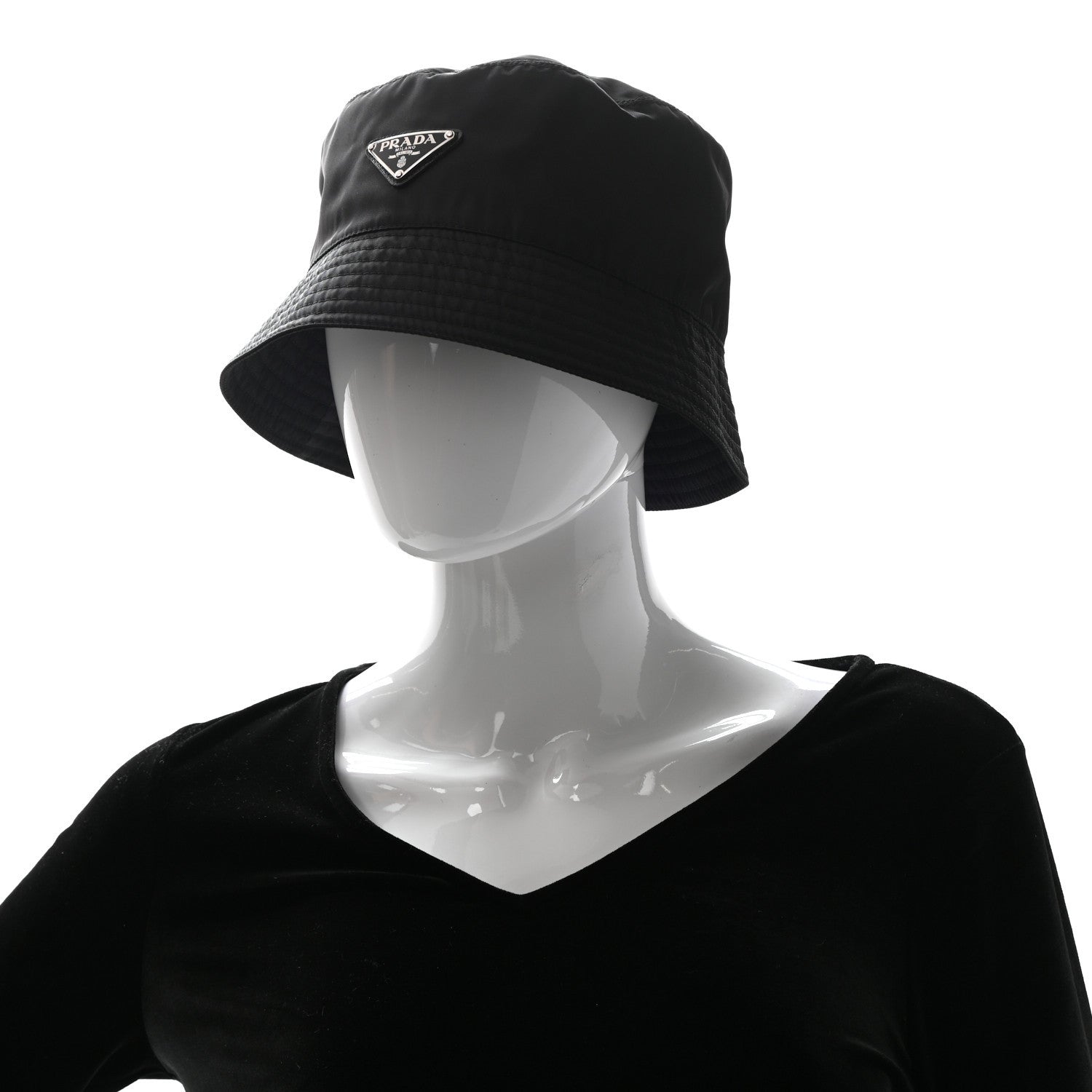 Prada Re-Nylon Bucket Hat XL Black 1 of 8