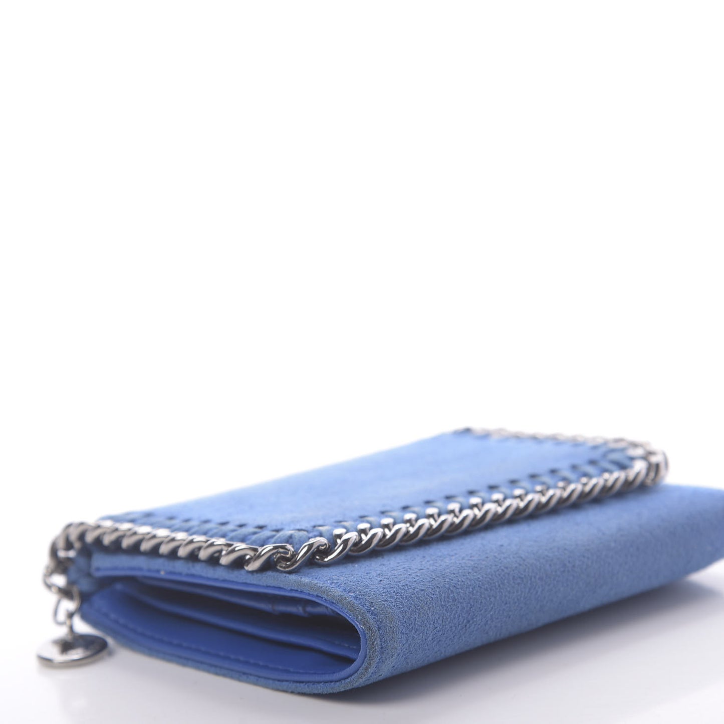 Shaggy Deer Small Falabella Wallet Blue