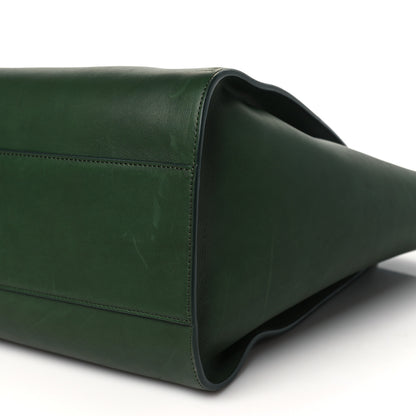 The Row Polished Saddle Calfskin Marlo Tote Bag Moss 9 of 9