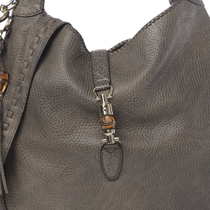 Gucci Calfskin Large New Jackie Shoulder Bag Military 10 of 12