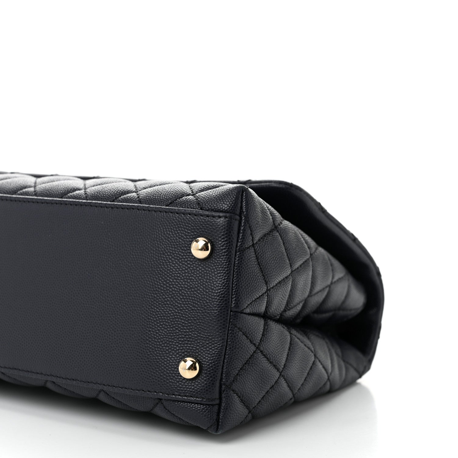 Chanel Caviar Quilted Small Coco Handle Flap Navy 10 of 10