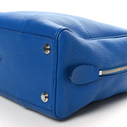 Louis Vuitton Taurillon Dora Ultra Soft MM Blue Royal 10 of 10