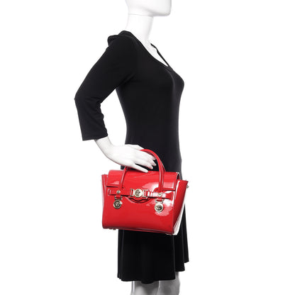 Versace Patent Small Signature Bag Red 2 of 12
