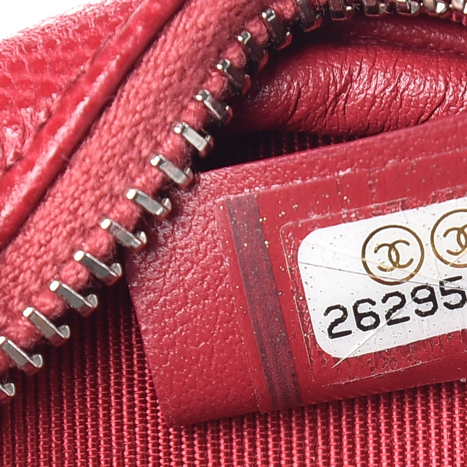 Chanel Caviar Quilted Zip Around Classic Coin Purse Dark Pink 7 of 8