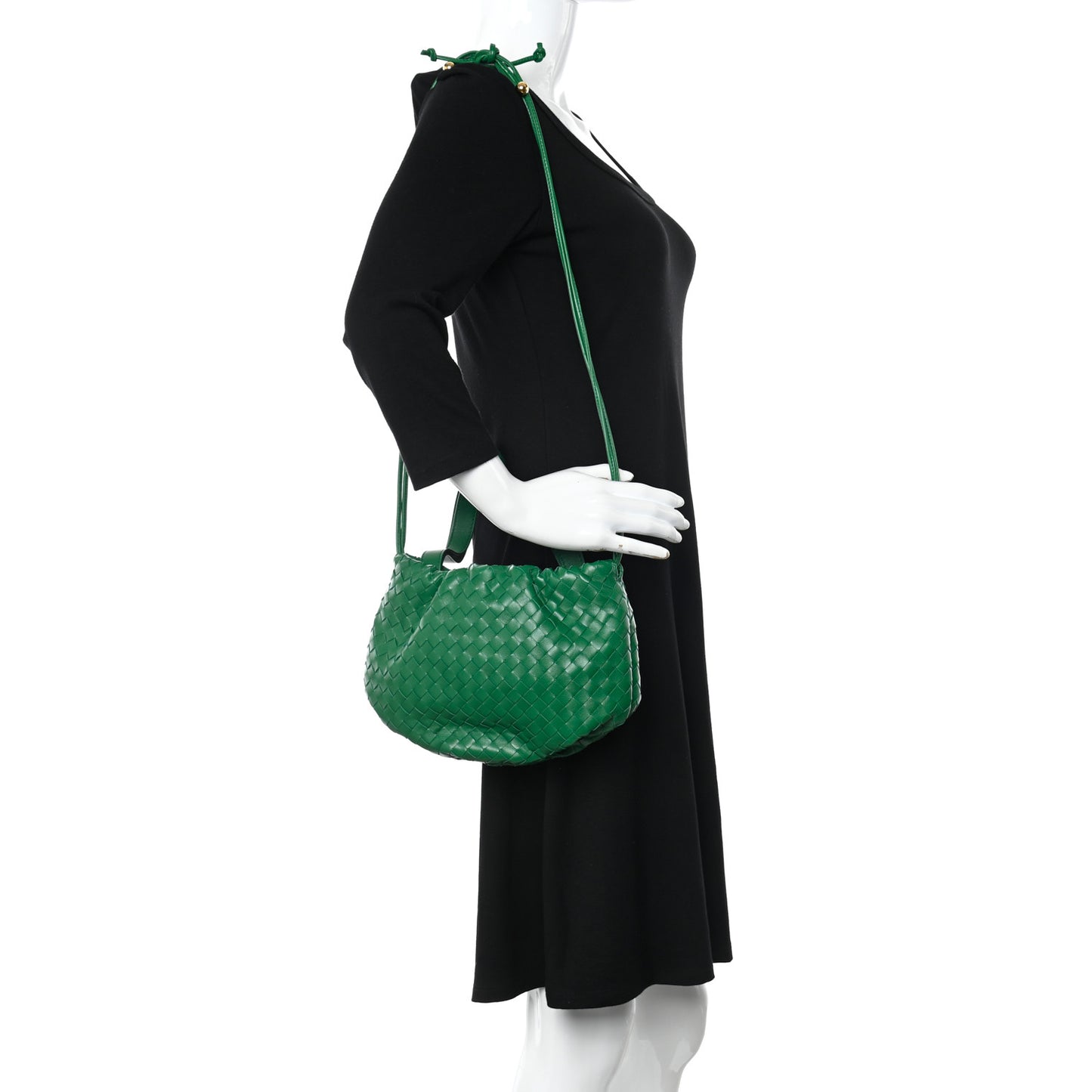Nappa Intrecciato Small Bulb Racing Green