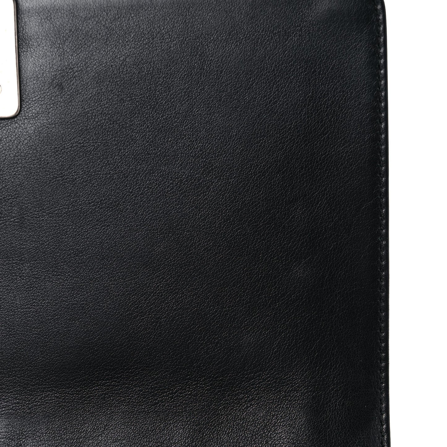 Calfskin Quilted Medium Boy Flap Black