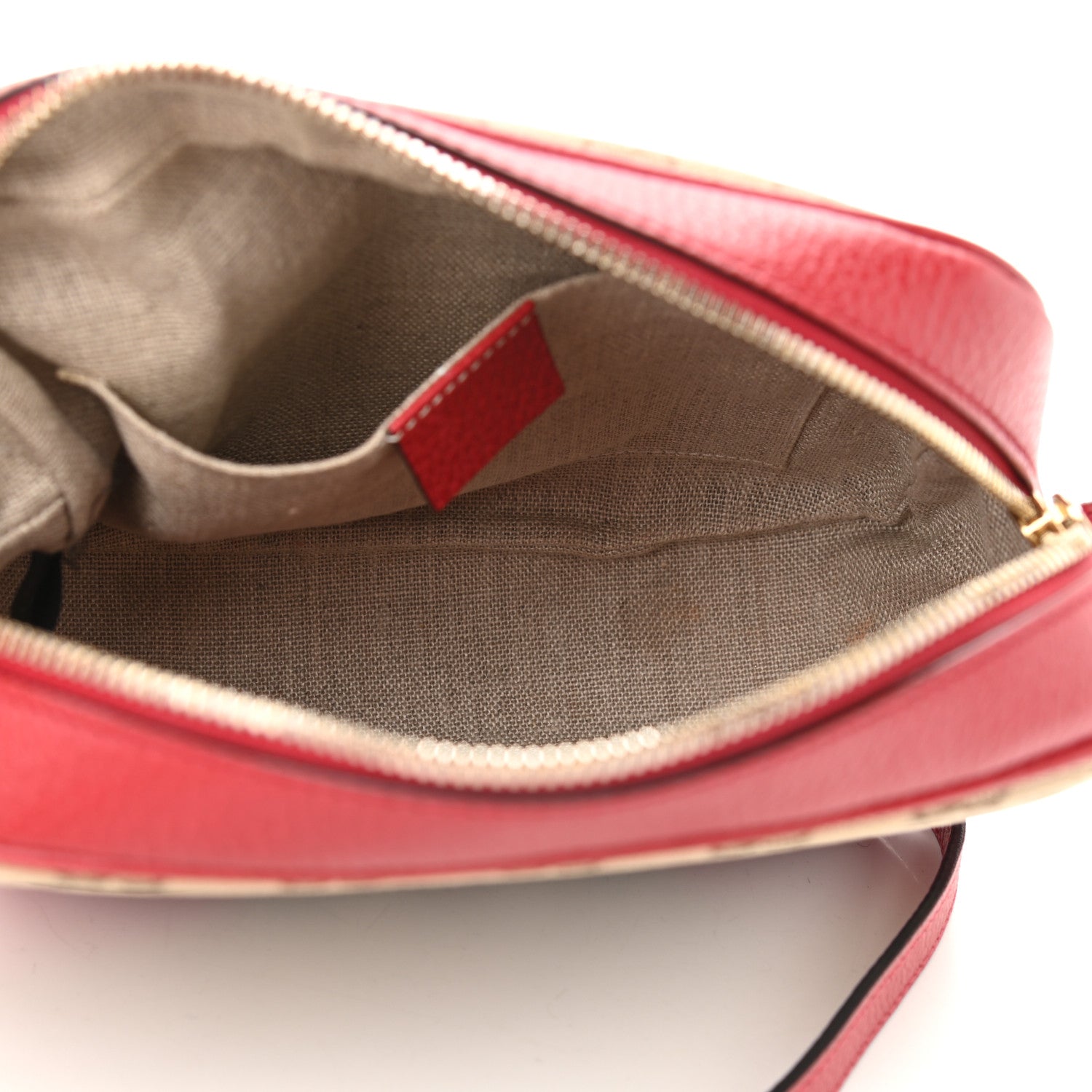 Gucci Monogram Mini Bree Messenger Bag Red 5 of 12