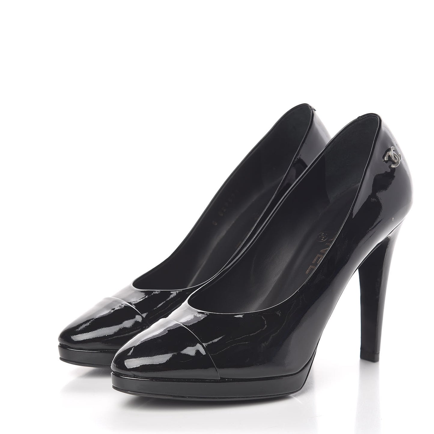 Patent Cap Toe CC Pumps 38.5 Black