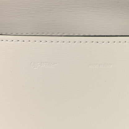 Off-White Saffiano Striped Baby Flap White Black 6 of 11