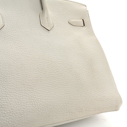 Hermes Taurillon Clemence Birkin 35 Gris Perle 10 of 15