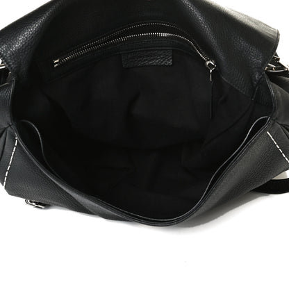 Givenchy Grained Calfskin Metal Stitch Medium Pandora Pure Flap Bag Black 11 of 15