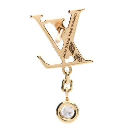 Louis Vuitton 18K Yellow Gold Diamond Idylle Blossom Monogram Stud Earrings 4 of 5
