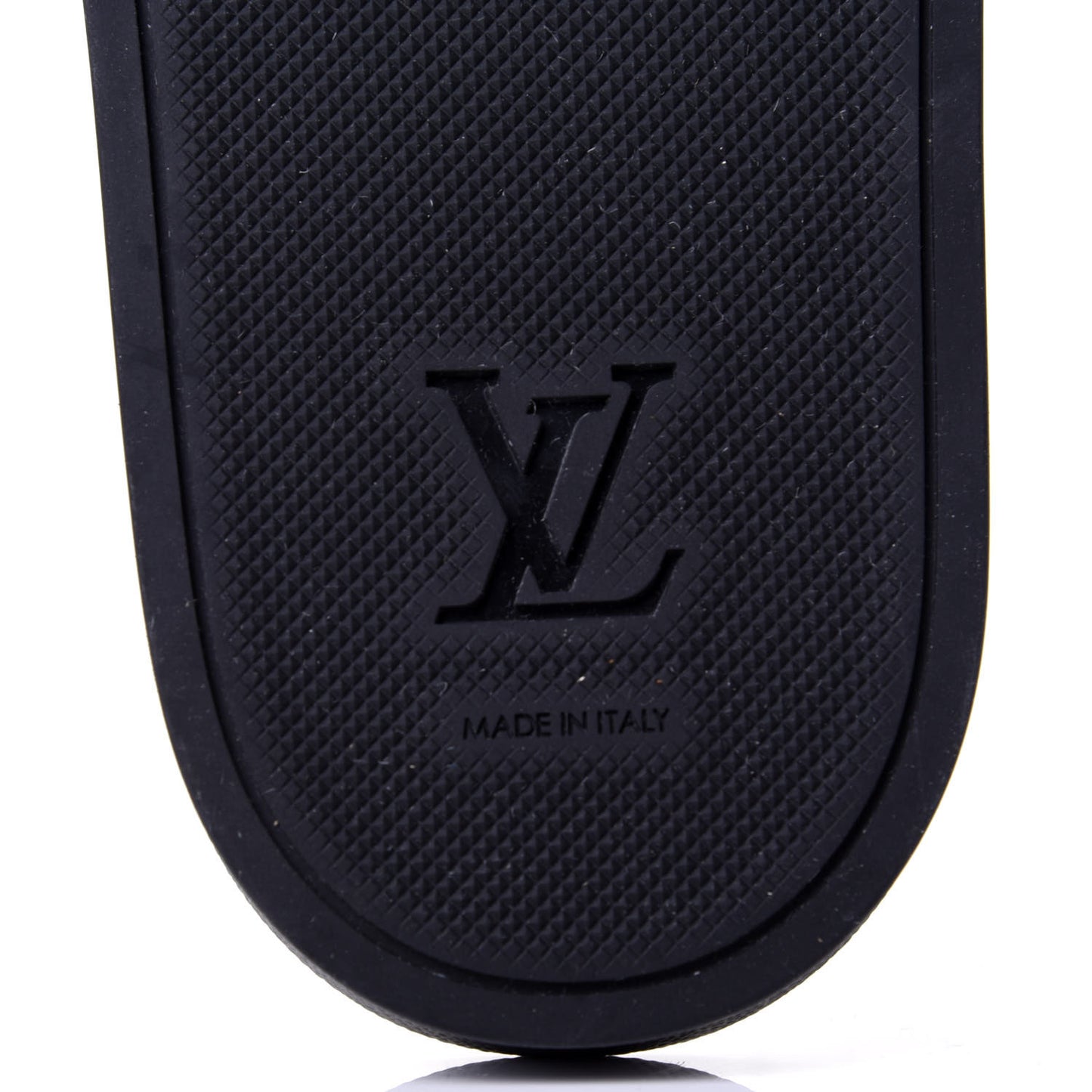 Rubber Monogram Eclipse Mens Waterfront Mules 12 Black