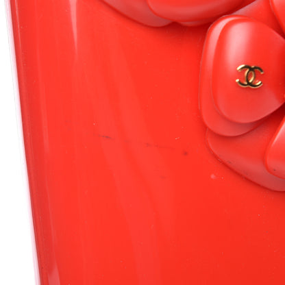 Chanel Rubber Camellia Rain Boots 36 Red 18 of 18