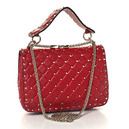 Valentino Garavani Nappa Medium Rockstud Spike Shoulder Bag Rosso Valentino 3 of 10