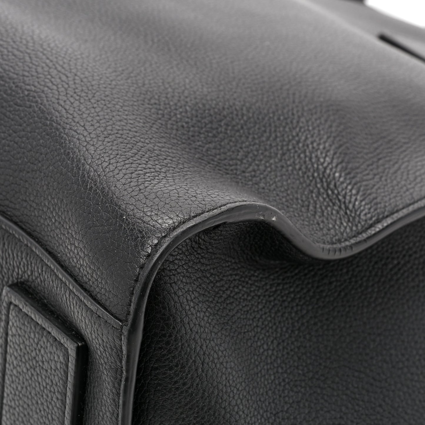 Grained Calfskin Sac De Jour Souple North South Tote Black