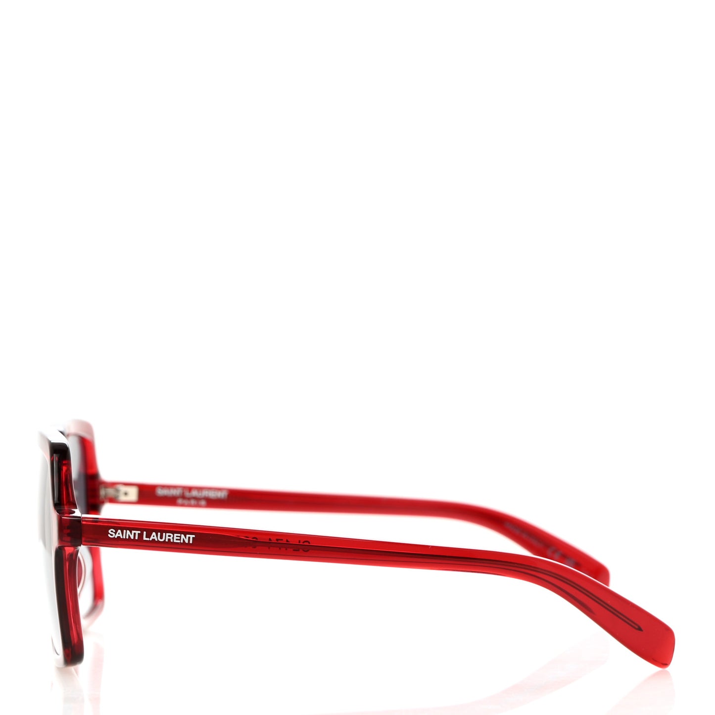 Acetate Square Sunglasses Red