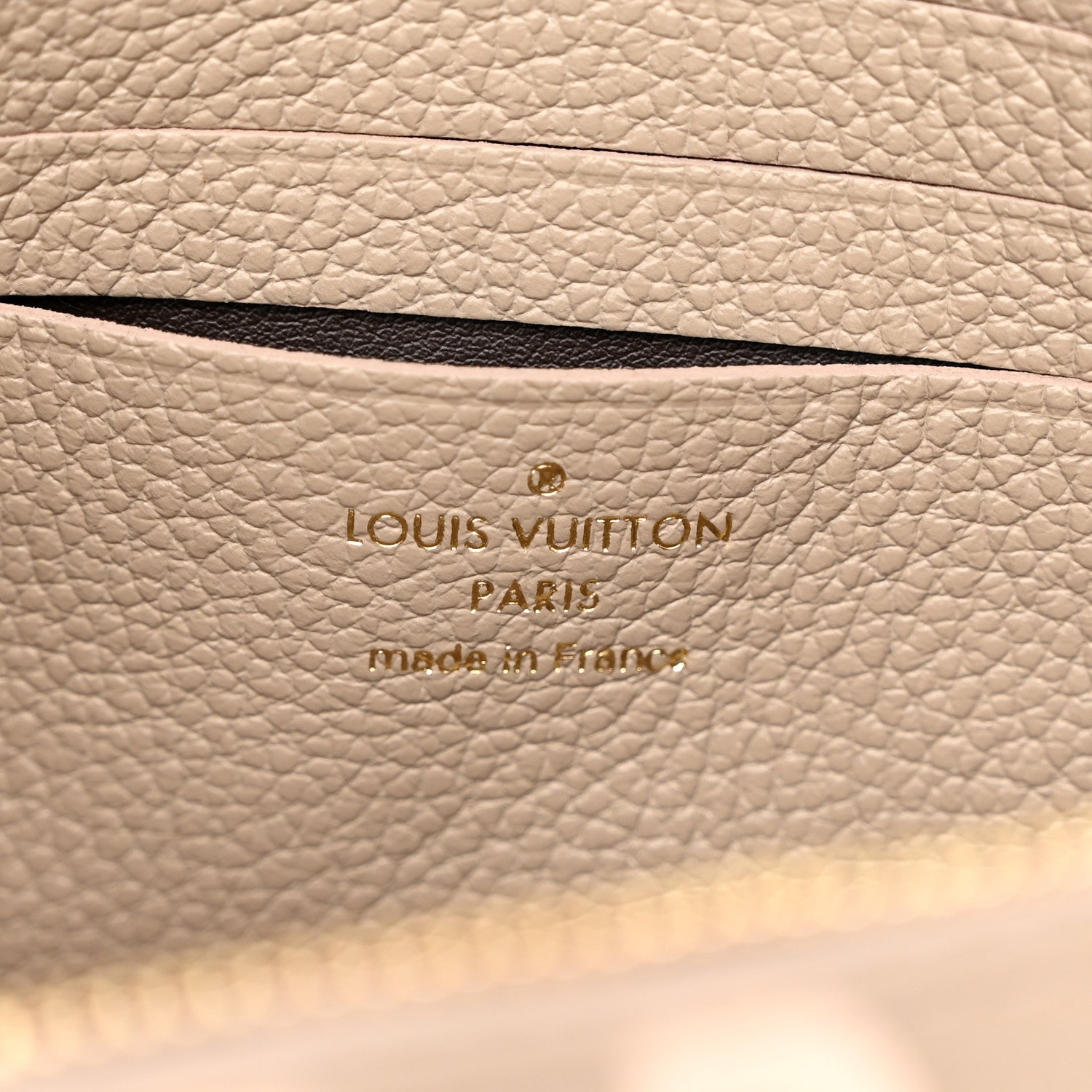 Louis Vuitton Empreinte Monogram Giant Ivy Wallet On Chain Tourterelle Creme 6 of 9