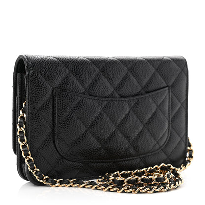 Chanel Caviar Quilted Wallet On Chain WOC Black 3 of 13