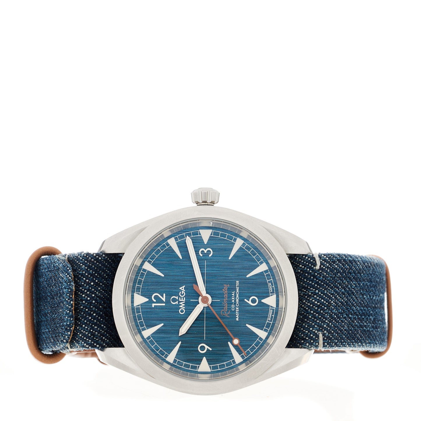 Stainless Steel Fabric 40mm Seamaster Railmaster Co-Axial Automatic Watch Blue 220.12.40.20.03.001