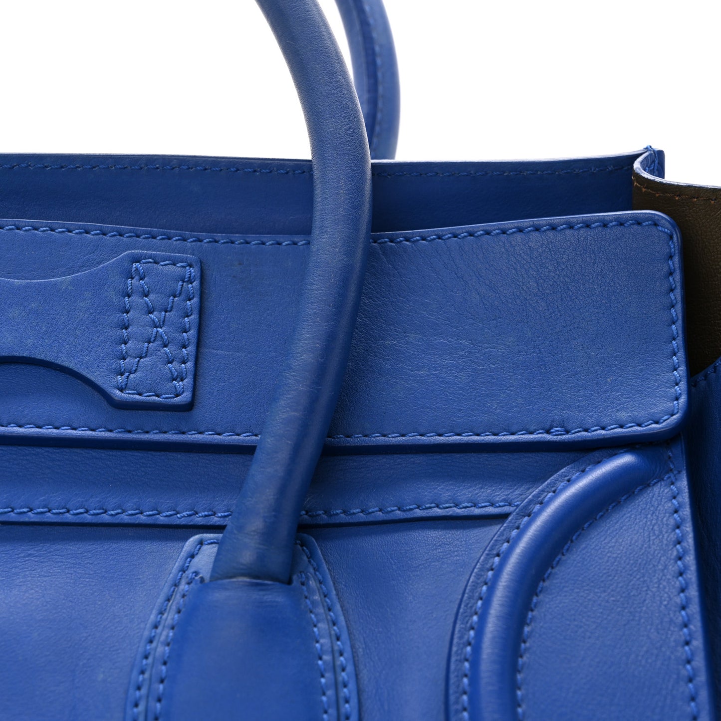 Smooth Calfskin Mini Luggage Cobalt