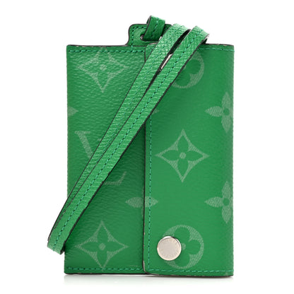 Louis Vuitton Taigarama Card Holder Necklace Cactus Cactus Green 1 of 9