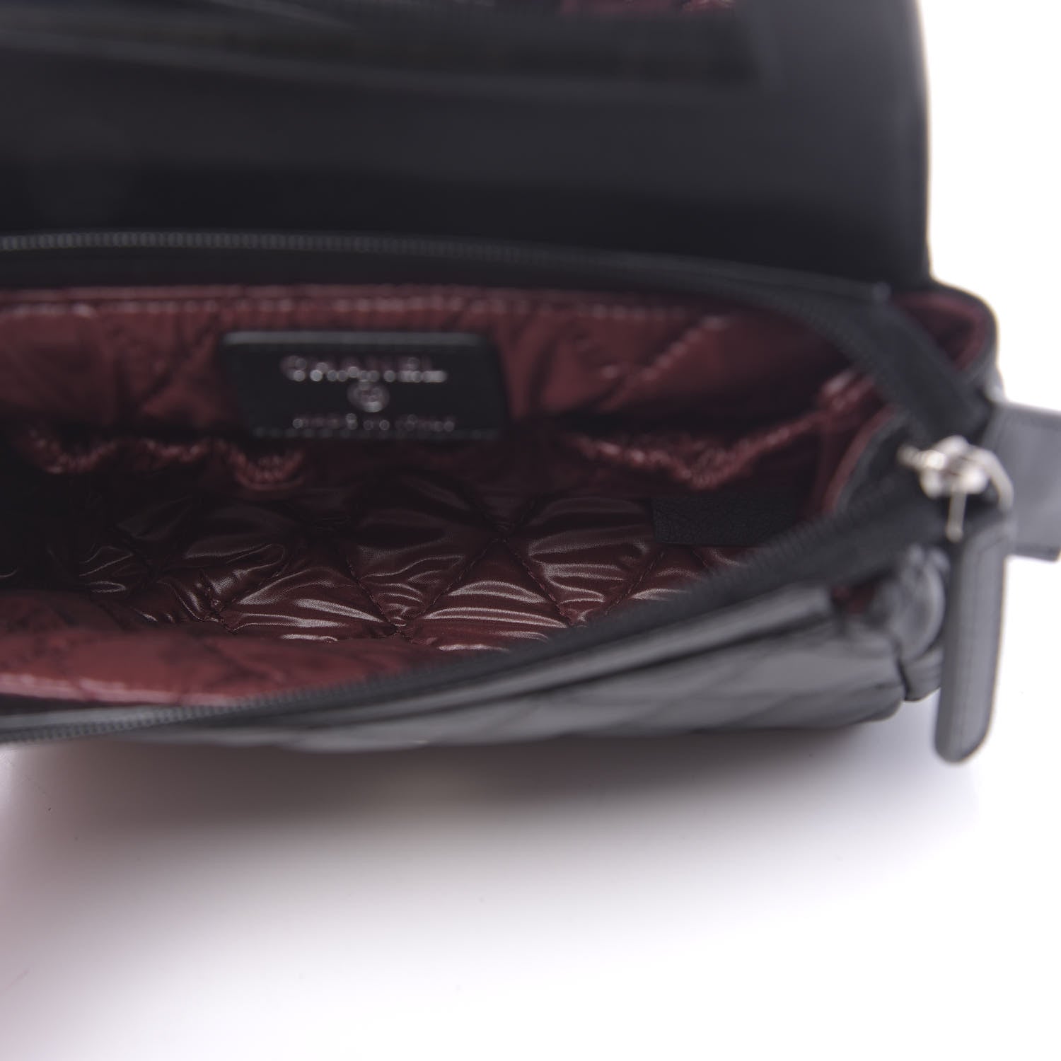 Chanel Lambskin Quilted Flap Cosmetic Case Black 5 of 11