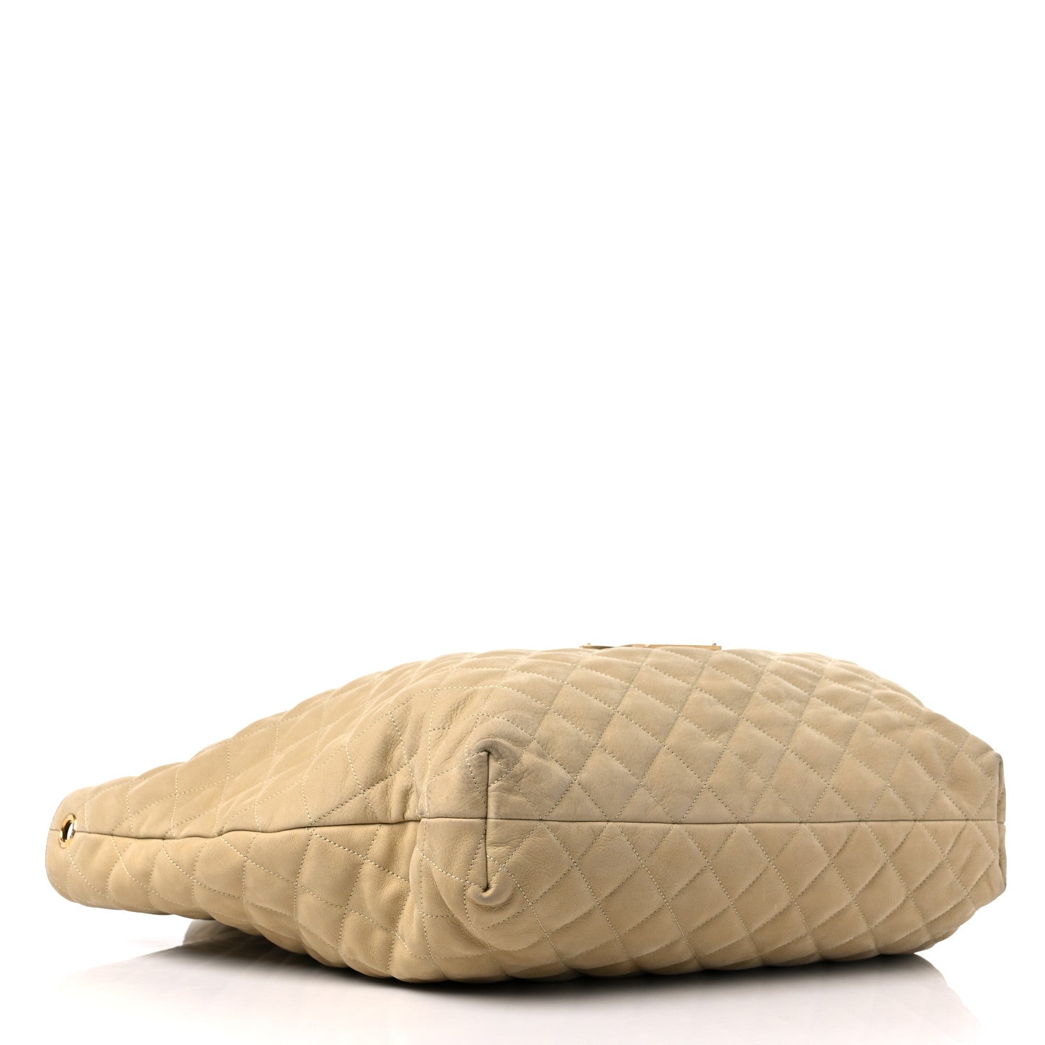 Saint Laurent Nubuck Suede Quilted Maxi Icare Shopping Tote Beige 5 of 14