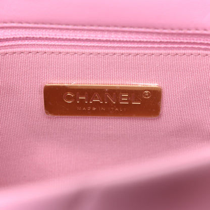 Chanel Lambskin Quilted Medium Chanel 19 Flap Pink 6 of 10