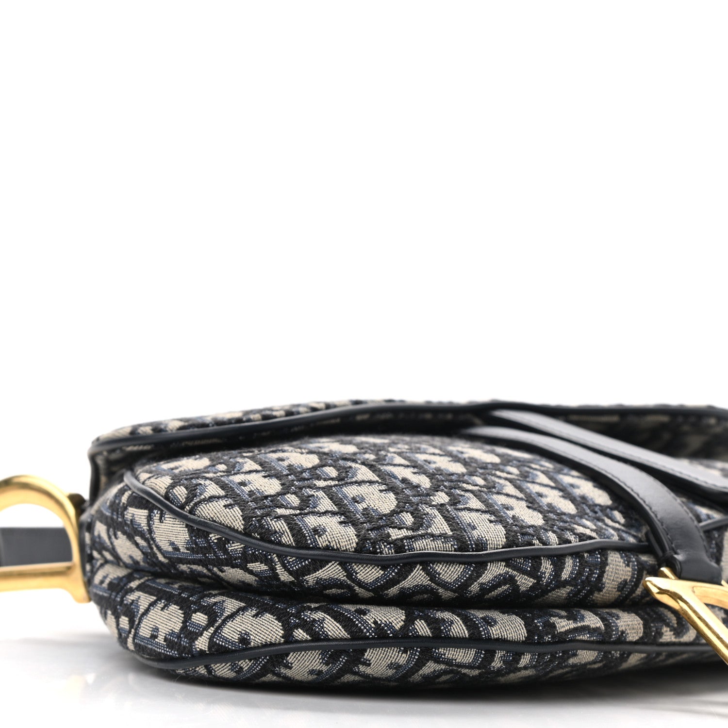 Christian Dior Oblique Saddle Bag Blue 9 of 10
