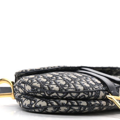 Christian Dior Oblique Saddle Bag Blue 9 of 10