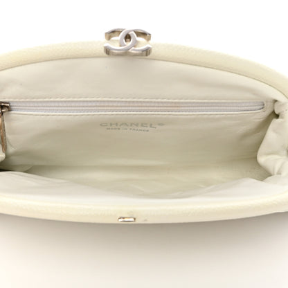 Chanel Caviar Quilted Timeless Clutch White 5 of 12